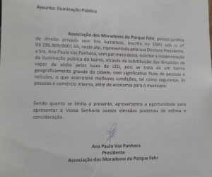 A iluminação do Parque Fehr chegou - foto 1