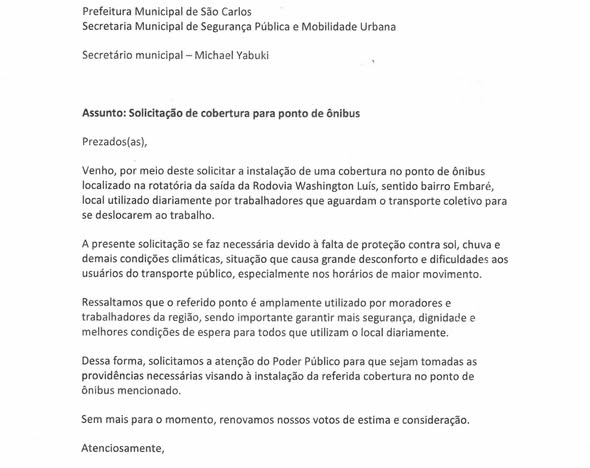 Comunicado: Linha 72 e ponto de ônibus coberto - foto 2