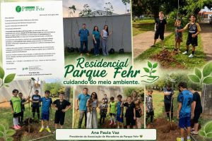 Plantio de árvores com as crianças do residencial - foto 1